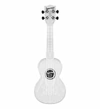 Kala MK-SWT/Clear Makala Waterman - Ukelele soprano compuesto en color transparente