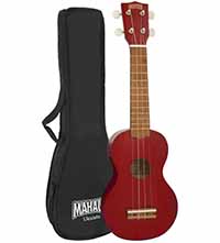 Mahalo Kahiko ukelele Soprano 2500 Series - rojo